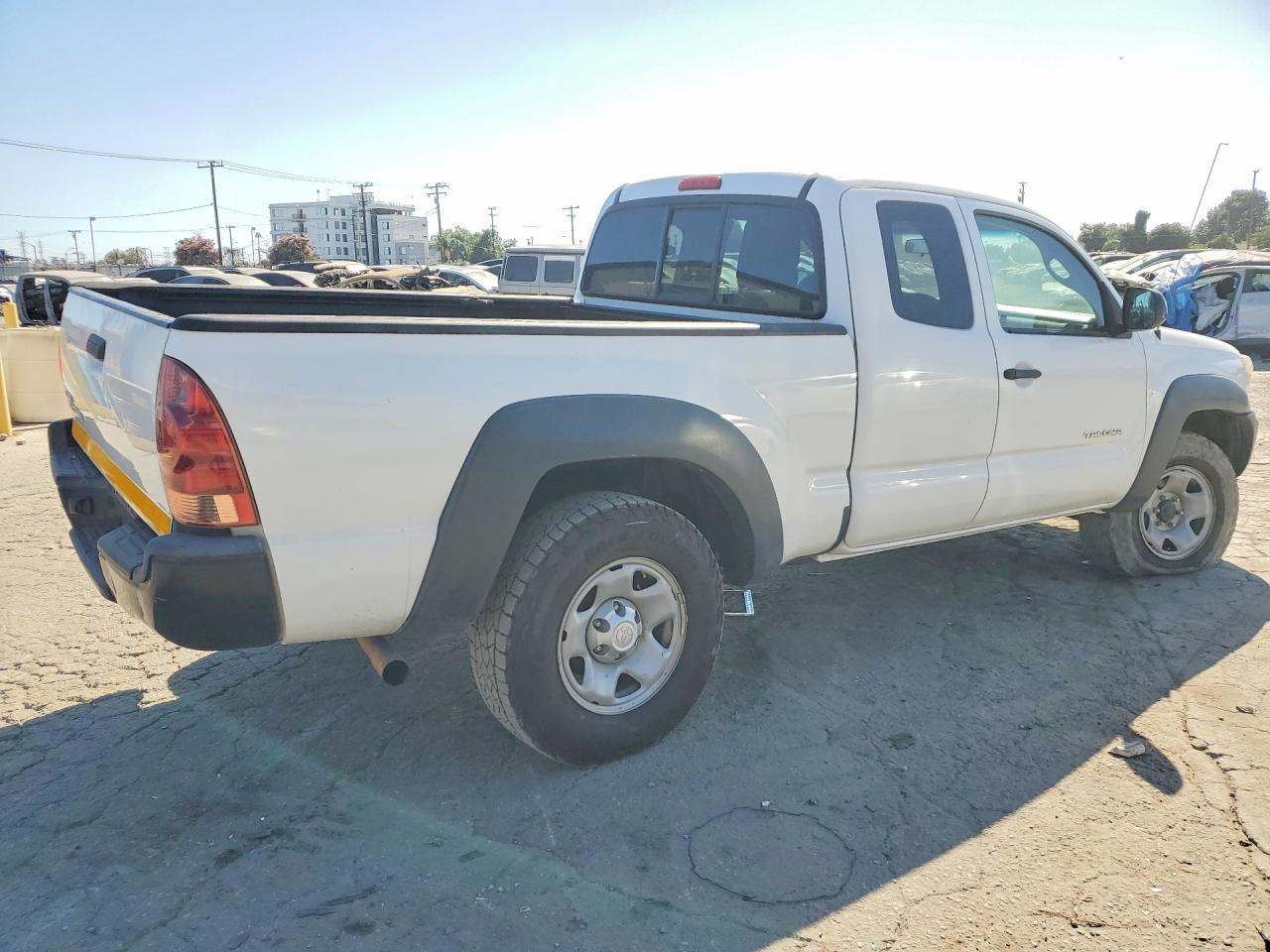 2014 Toyota Tacoma Access Cab Белый vin: 5TFUX4EN9EX025048