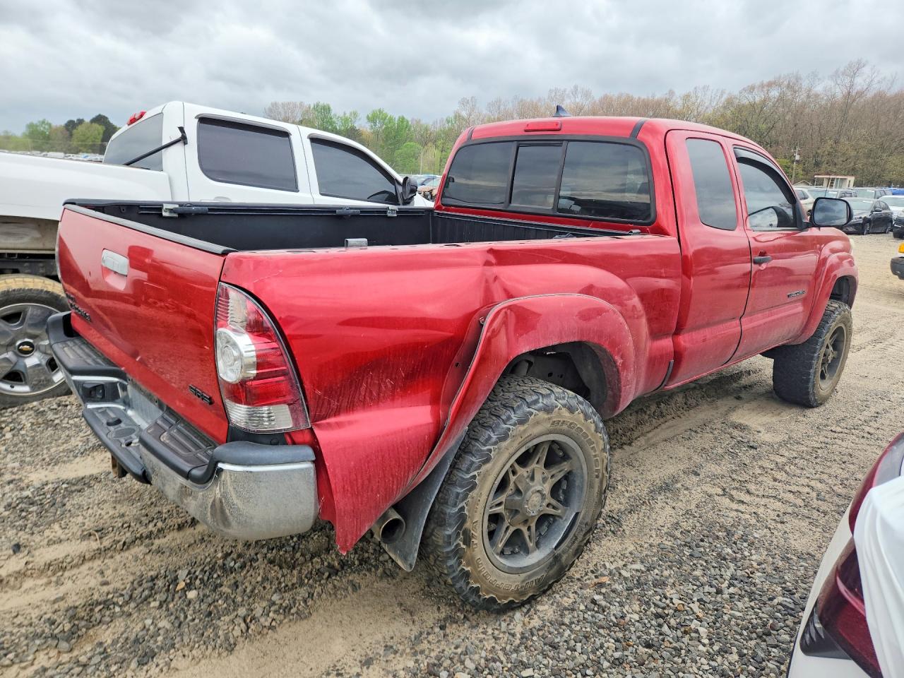 2014 Toyota Tacoma Base Red vin: 5TFUX4EN9EX026555