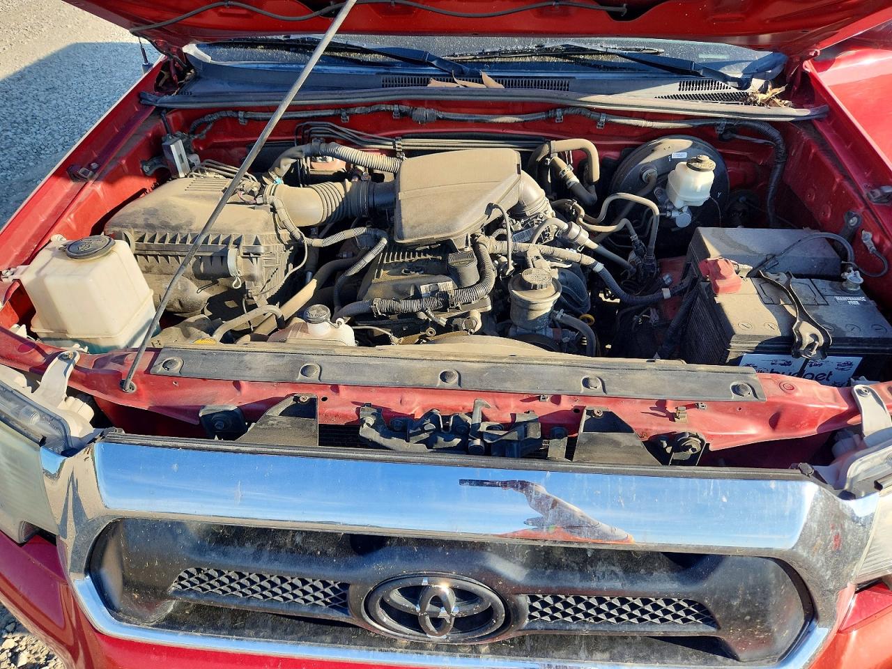 2014 Toyota Tacoma Base Red vin: 5TFUX4EN9EX026555
