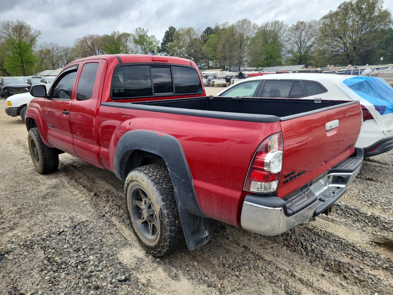 2014 Toyota Tacoma Base Red vin: 5TFUX4EN9EX026555