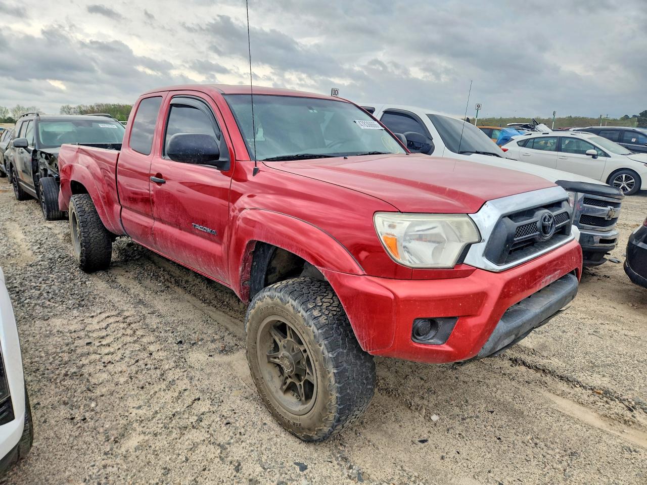 2014 Toyota Tacoma Base Red vin: 5TFUX4EN9EX026555