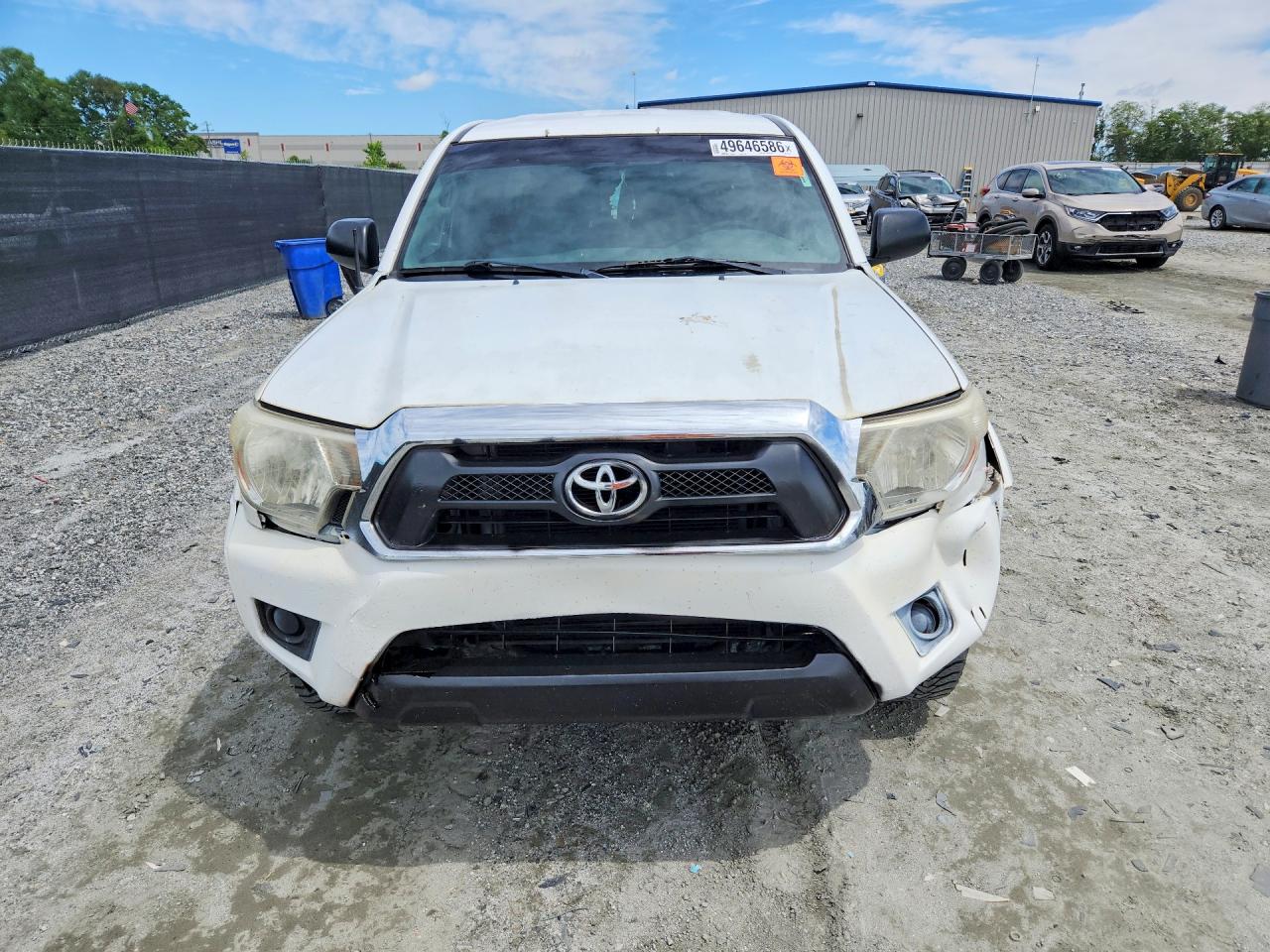 2014 Toyota Tacoma Access Cab White vin: 5TFUX4EN9EX027592