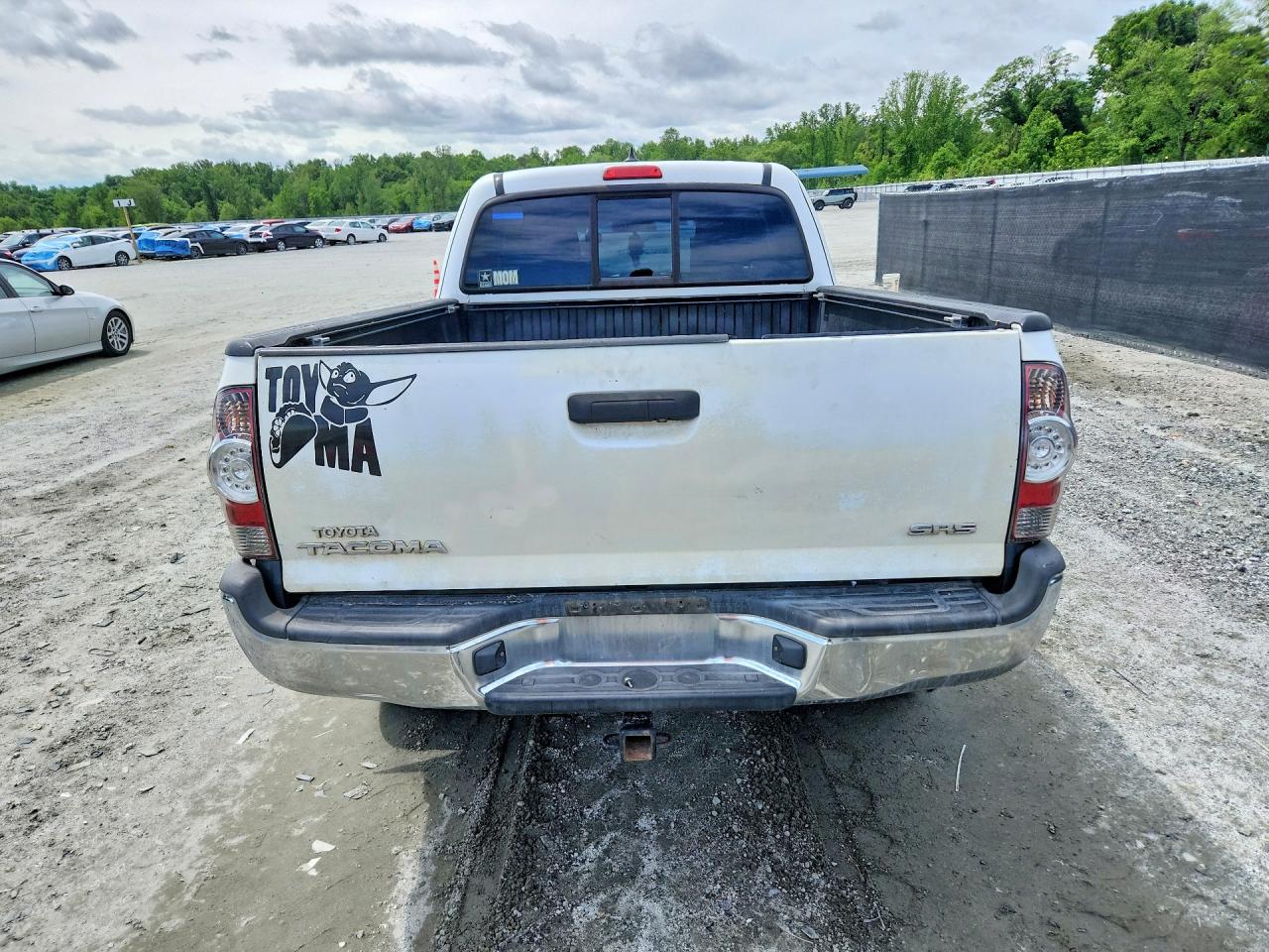 2014 Toyota Tacoma Access Cab White vin: 5TFUX4EN9EX027592