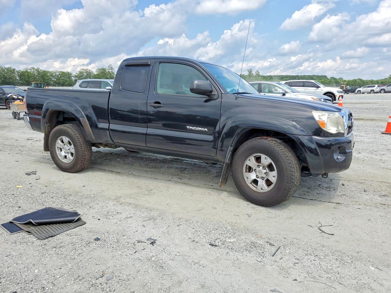 2011 Toyota Tacoma Access Cab Black vin: 5TFUX4ENXBX007797