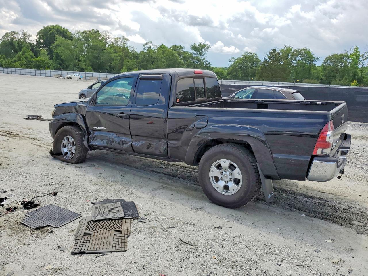 2011 Toyota Tacoma Access Cab Black vin: 5TFUX4ENXBX007797