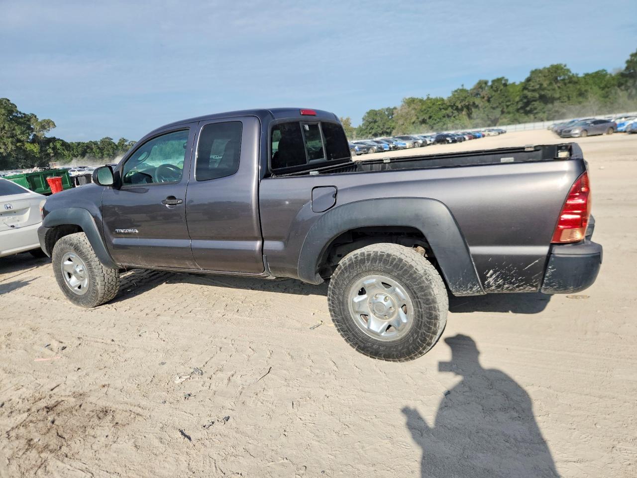 2013 Toyota Tacoma Access Cab Gray vin: 5TFUX4ENXDX018723