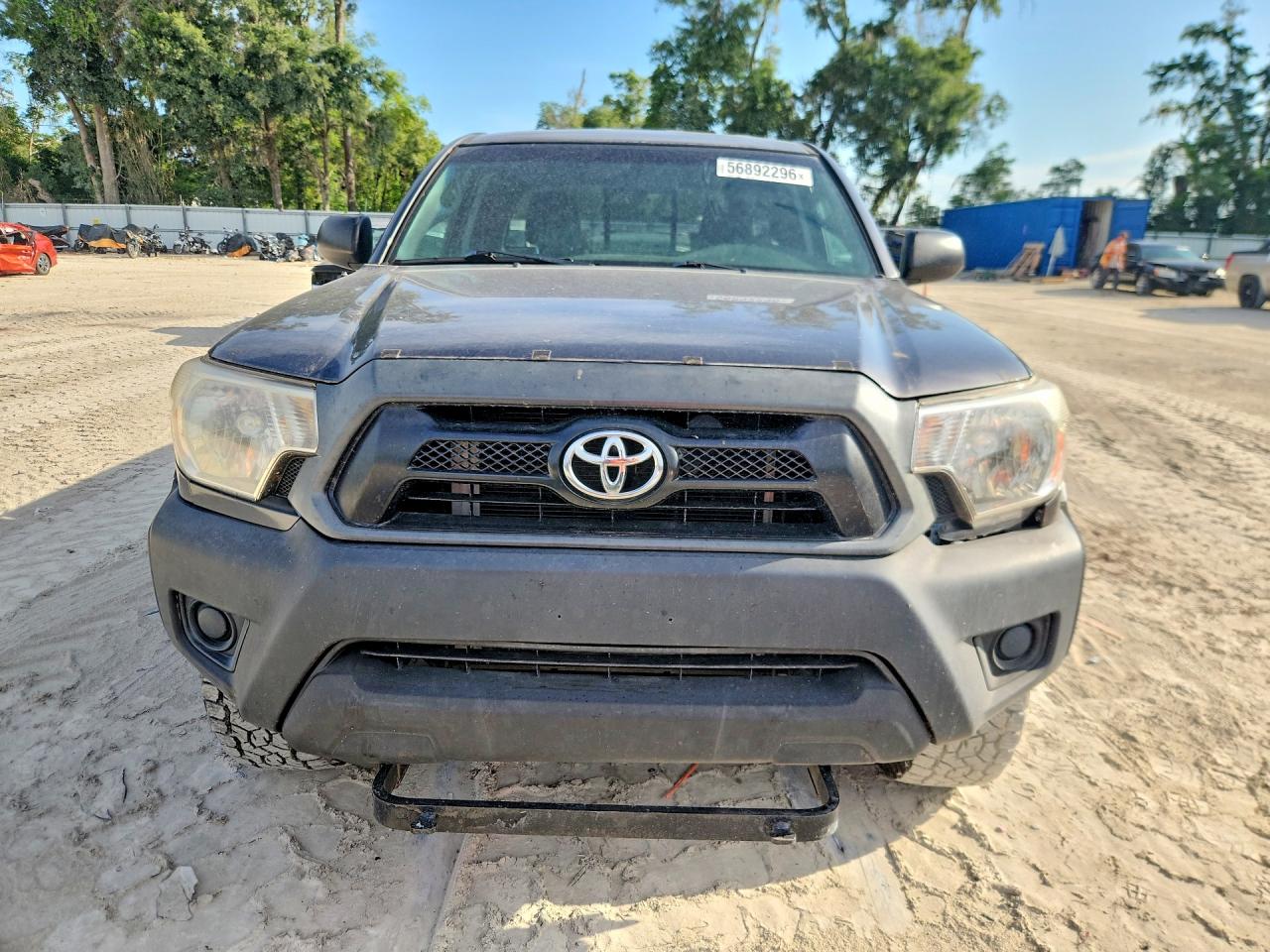 2013 Toyota Tacoma Access Cab Gray vin: 5TFUX4ENXDX018723