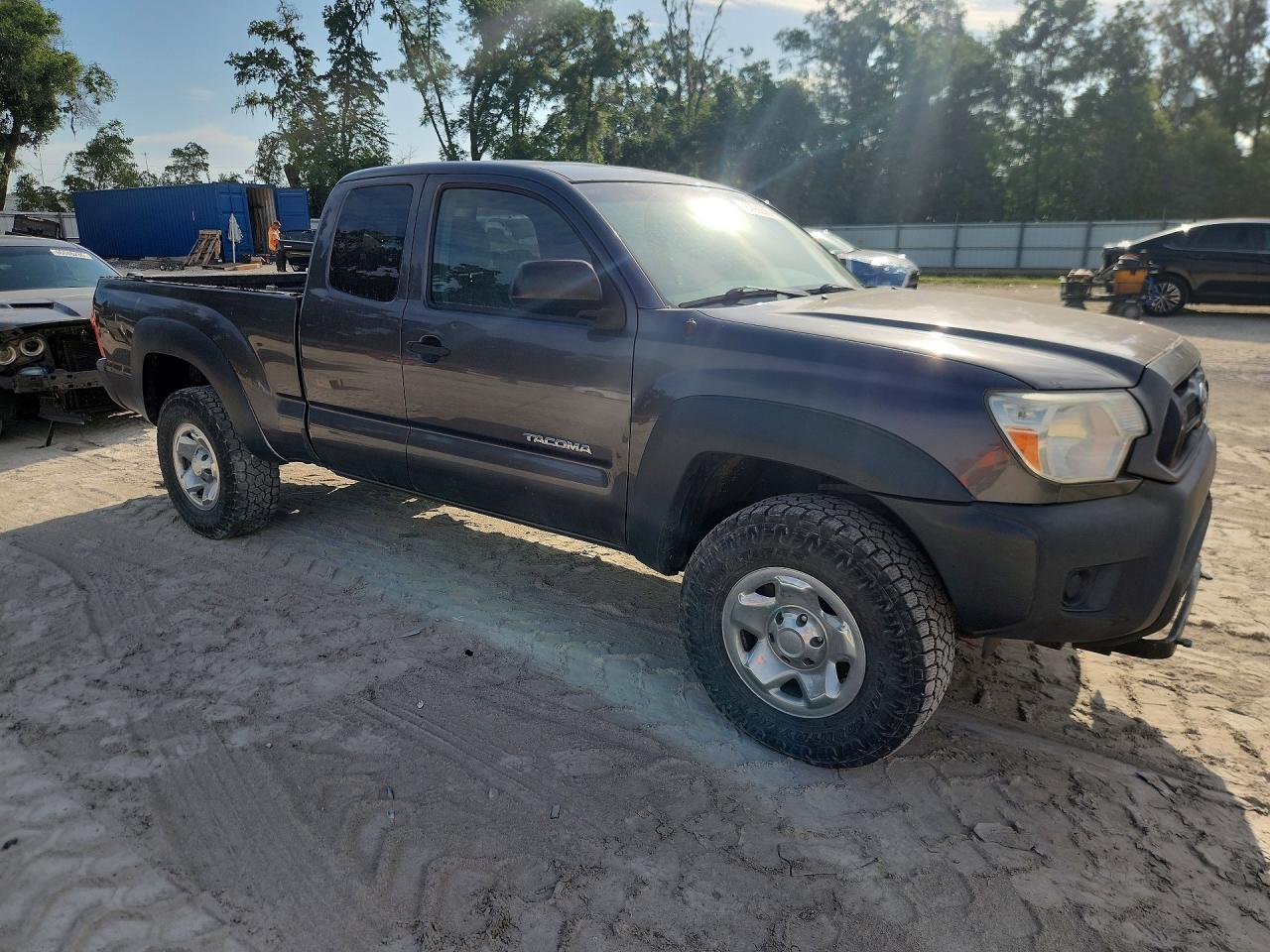 2013 Toyota Tacoma Access Cab Gray vin: 5TFUX4ENXDX018723