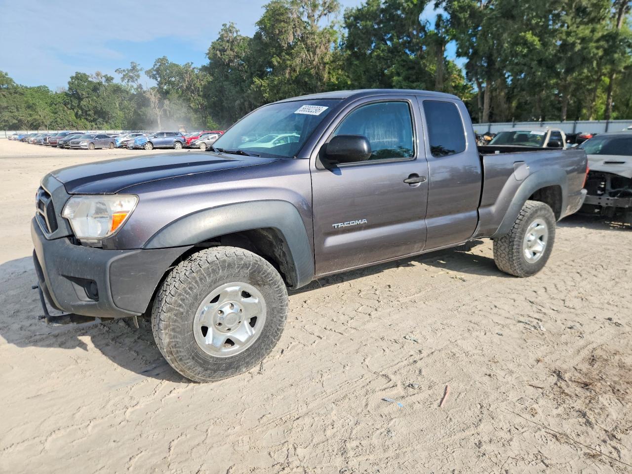 2013 Toyota Tacoma Access Cab Gray vin: 5TFUX4ENXDX018723