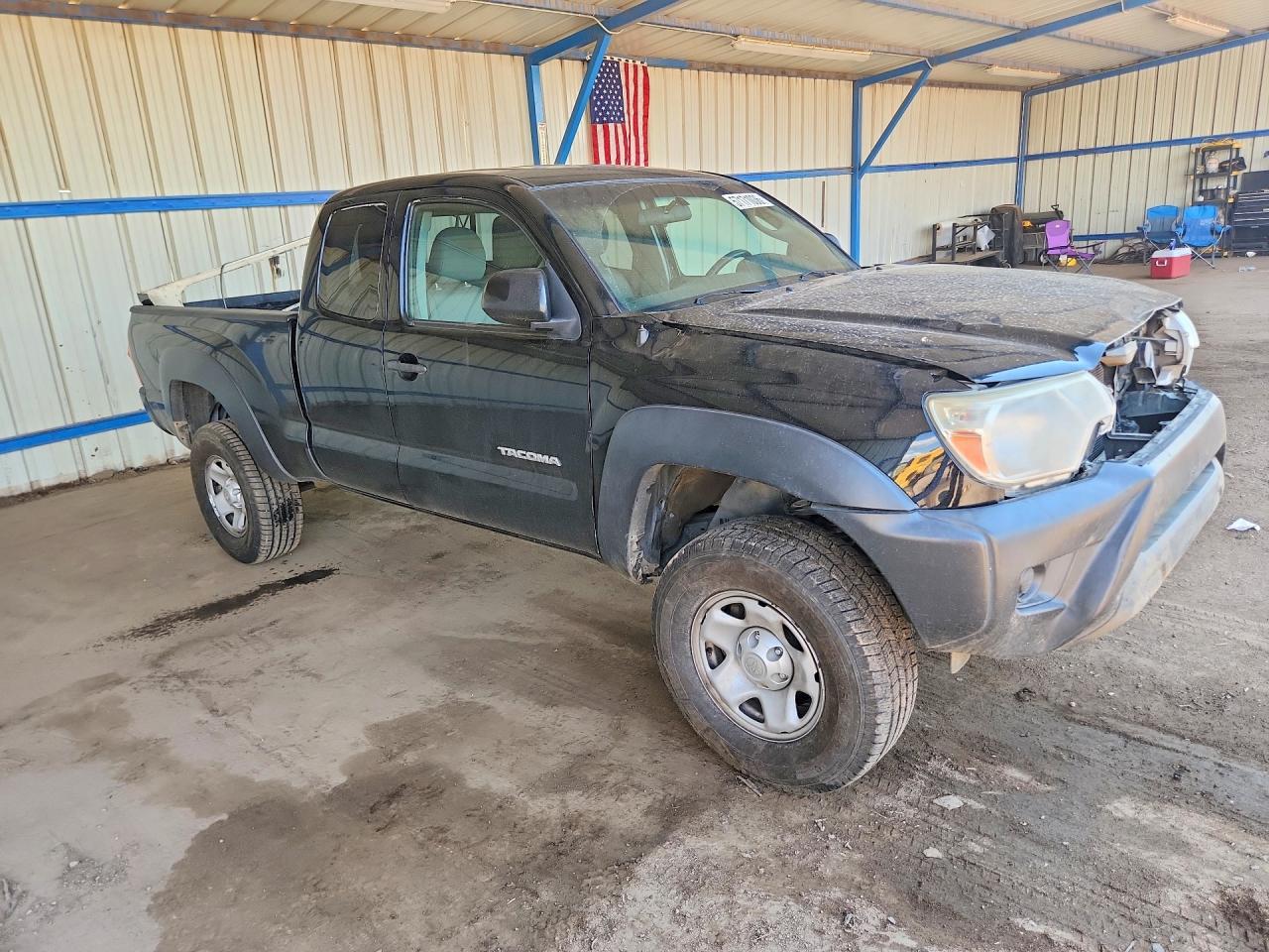 2013 Toyota Tacoma Access Cab Black vin: 5TFUX4ENXDX022822