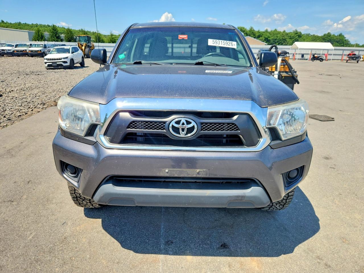 2014 Toyota Tacoma Access Cab Gray vin: 5TFUX4ENXEX028914