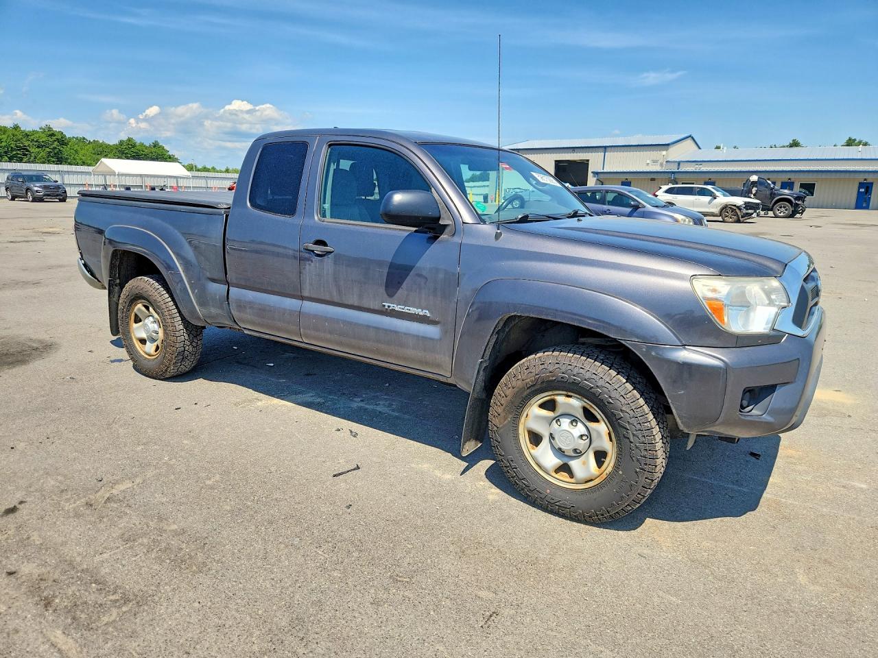 2014 Toyota Tacoma Access Cab Gray vin: 5TFUX4ENXEX028914