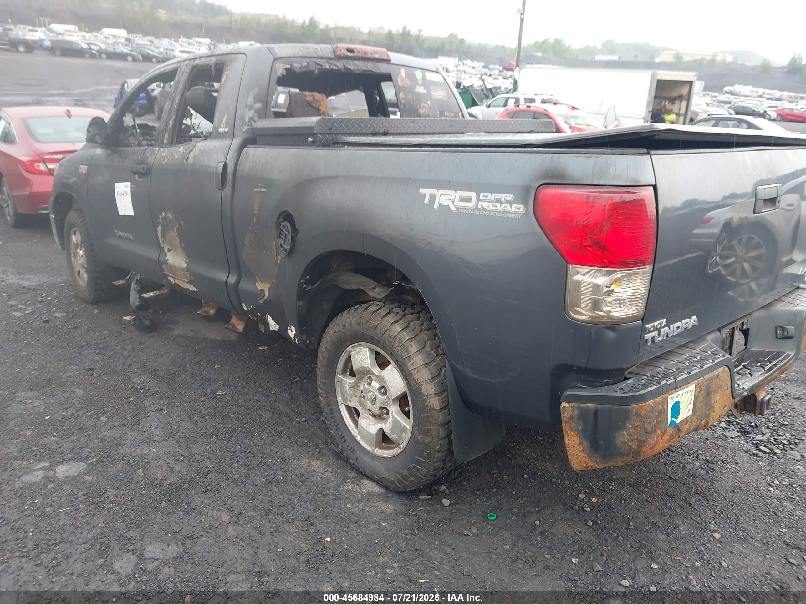 2010 Toyota Tundra Grade 5.7l V8 Gray vin: 5TFUY5F10AX113771