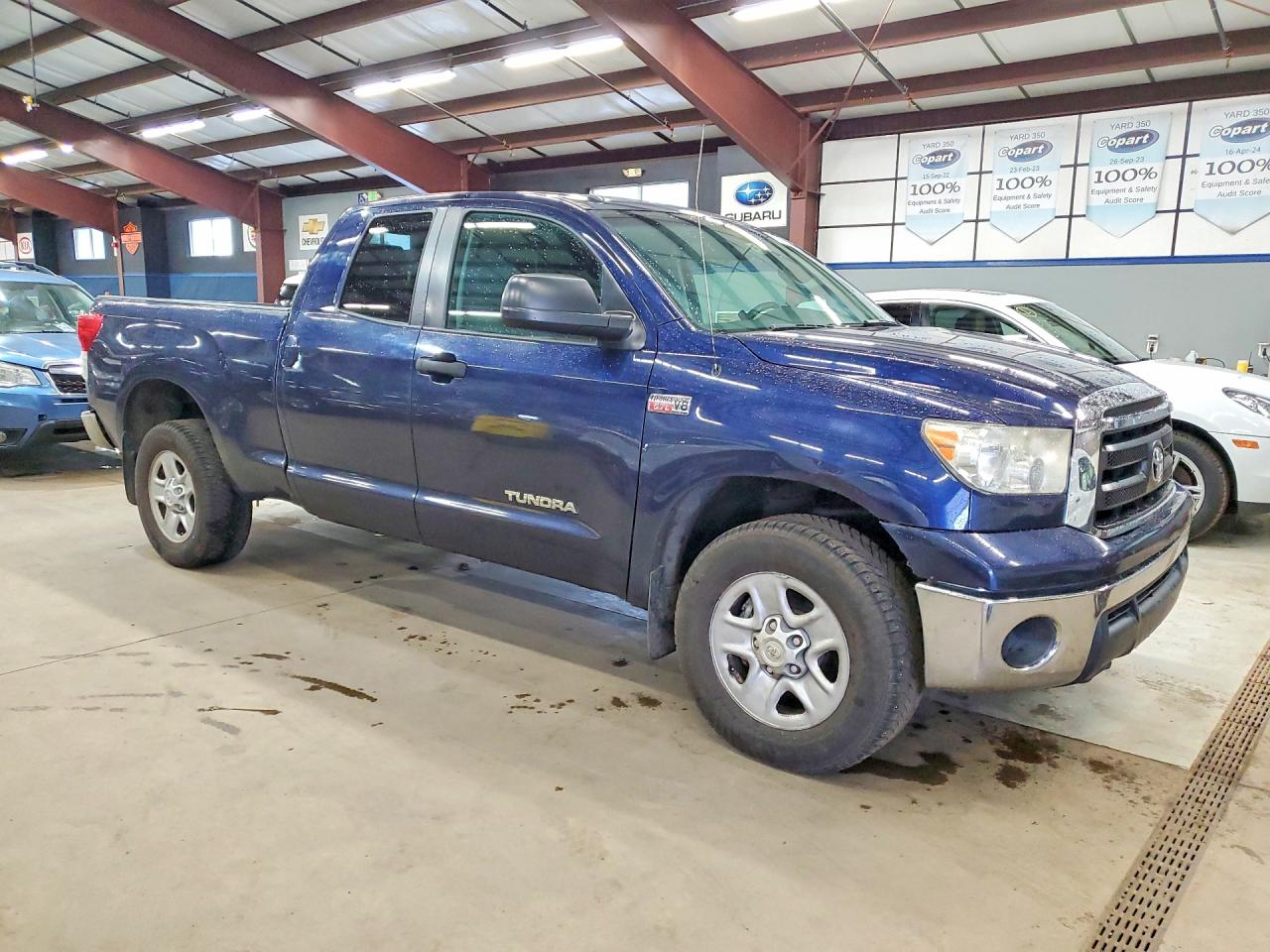 2011 Toyota Tundra Double Cab Sr5 Blue vin: 5TFUY5F10BX168870