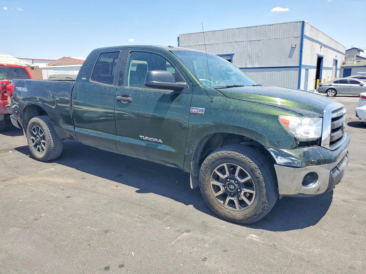 2011 Toyota Tundra Double Cab Sr5 Green vin: 5TFUY5F10BX205500