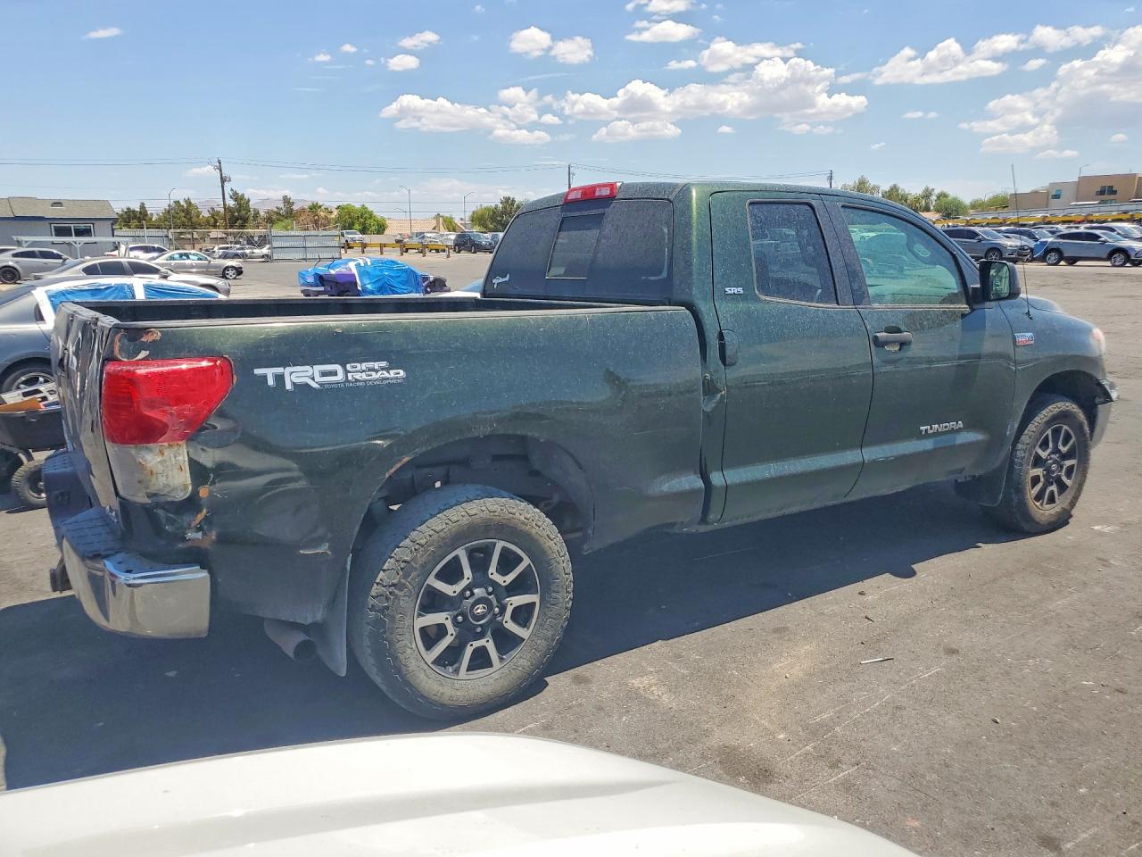 2011 Toyota Tundra Double Cab Sr5 Green vin: 5TFUY5F10BX205500