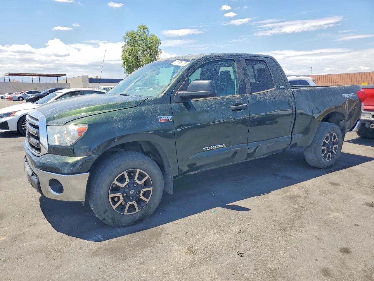 2011 Toyota Tundra Double Cab Sr5 Green vin: 5TFUY5F10BX205500