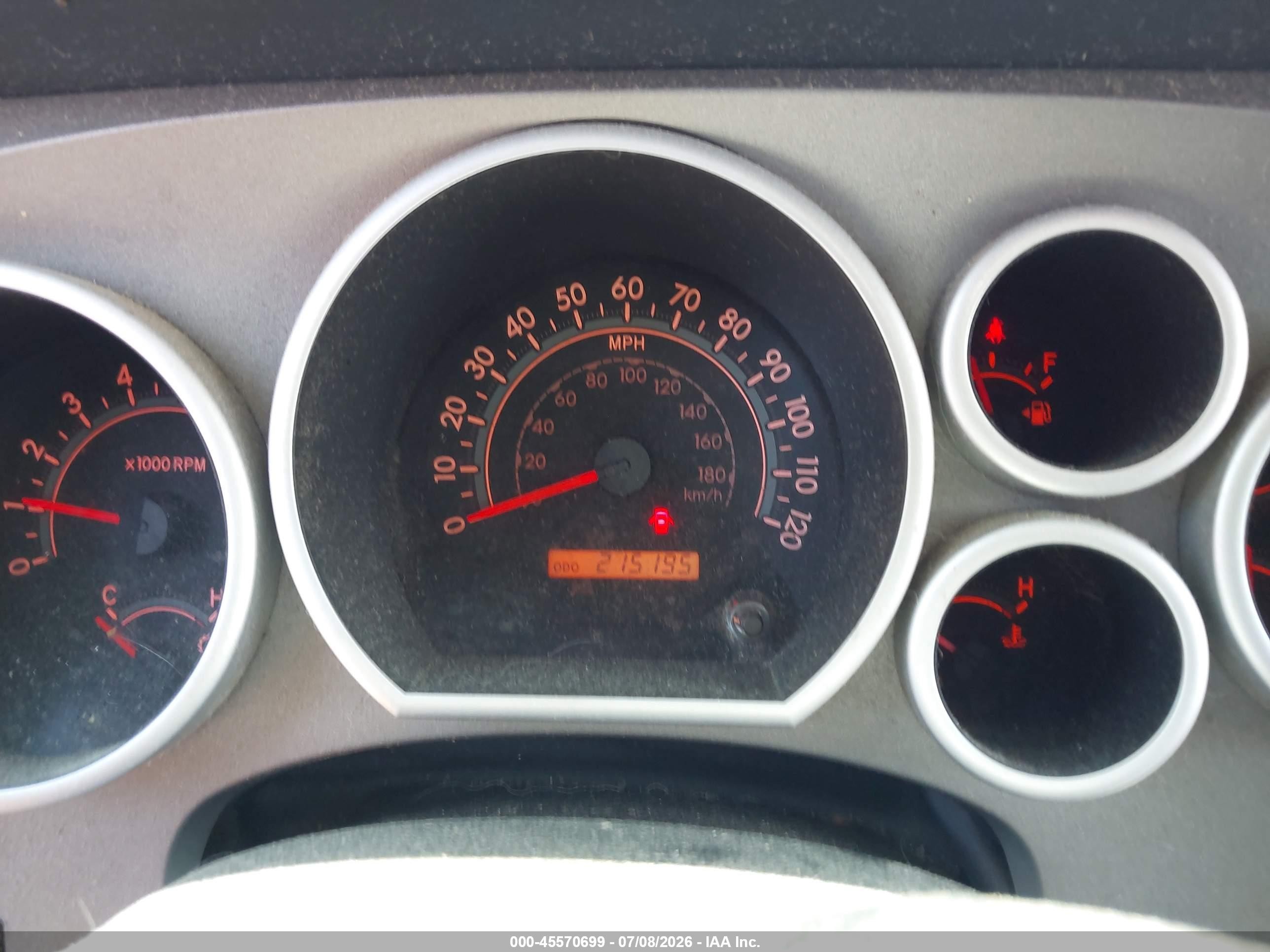 2013 Toyota Tundra Grade 5.7l V8 Red vin: 5TFUY5F10DX302800