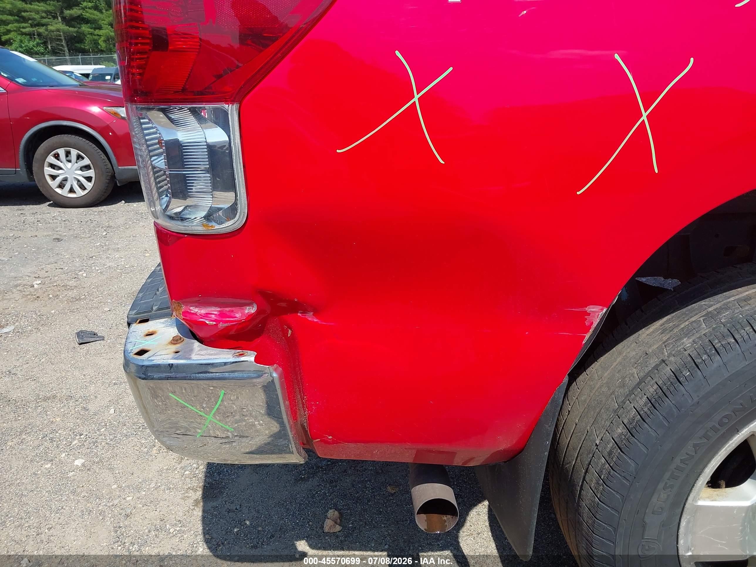 2013 Toyota Tundra Grade 5.7l V8 Red vin: 5TFUY5F10DX302800