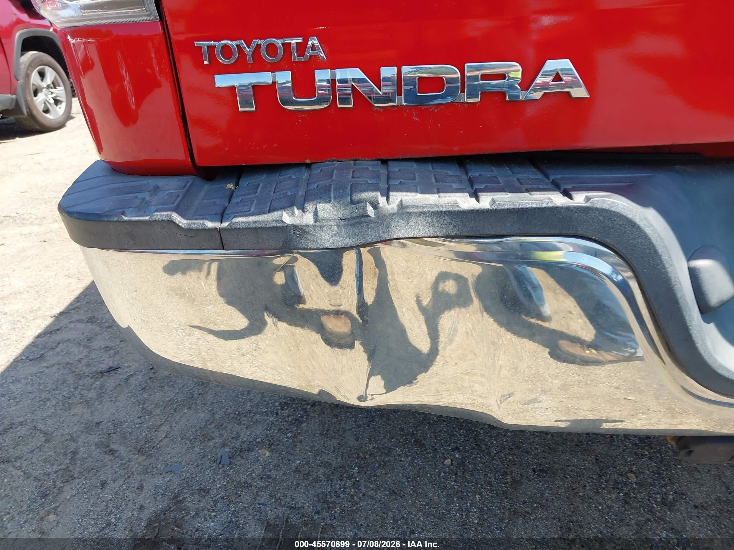 2013 Toyota Tundra Grade 5.7l V8 Red vin: 5TFUY5F10DX302800