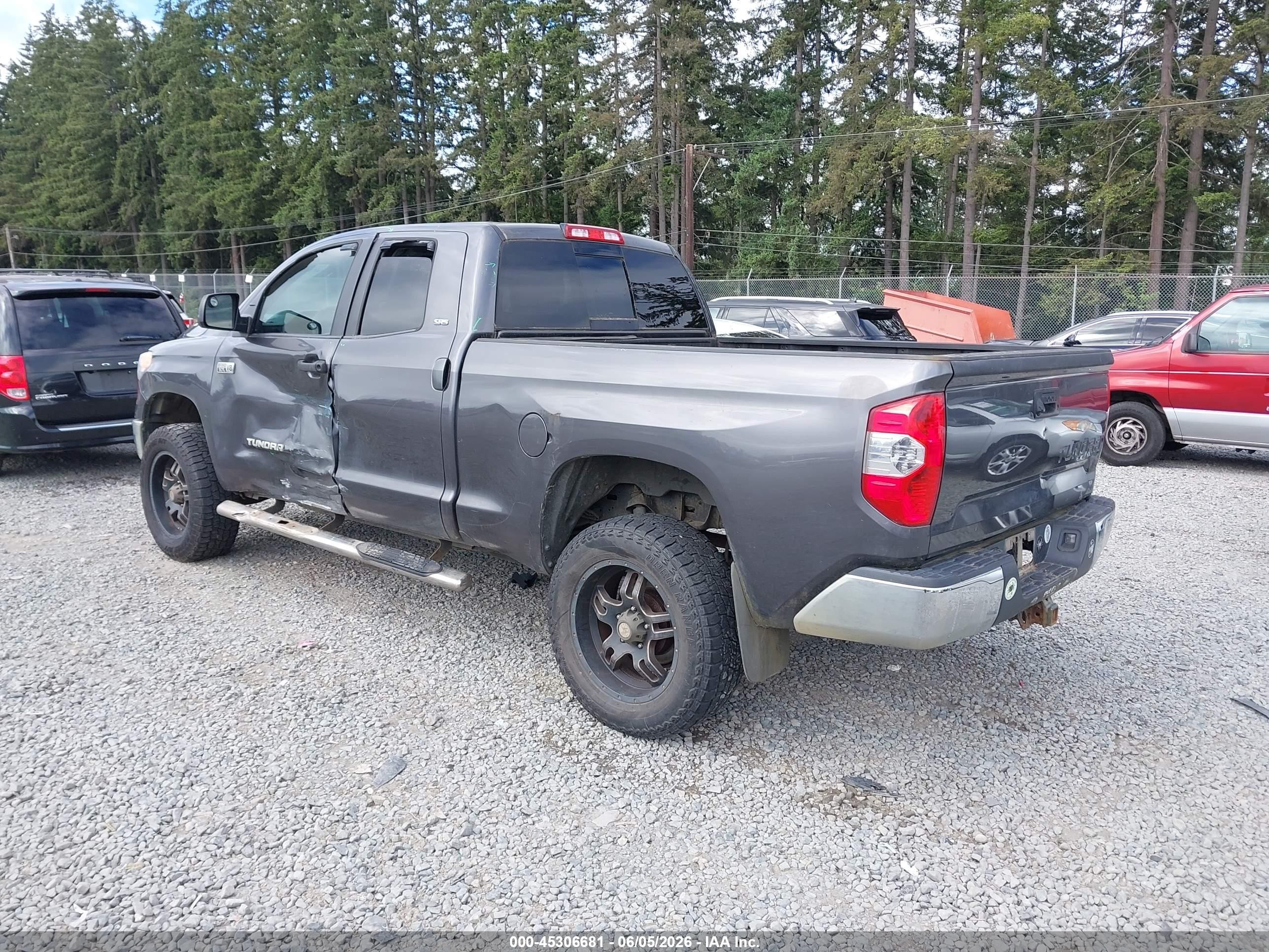 2014 Toyota Tundra Sr5 5.7l V8 Gray vin: 5TFUY5F10EX338410