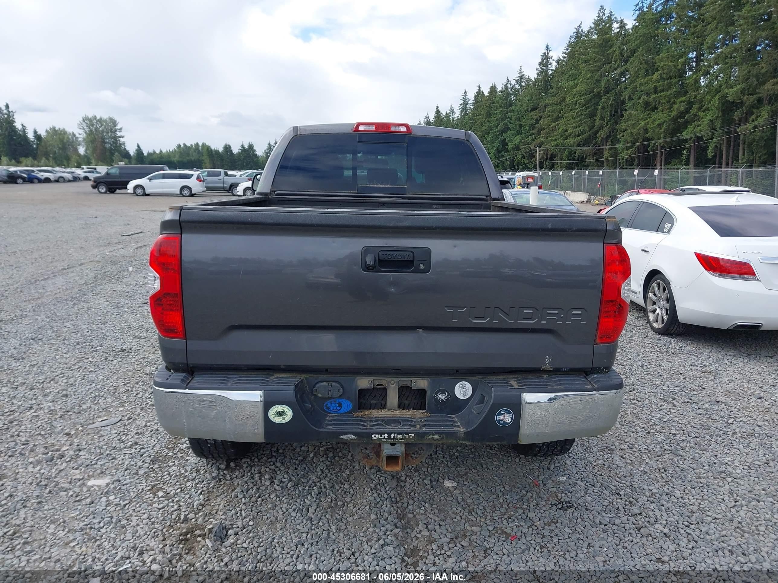 2014 Toyota Tundra Sr5 5.7l V8 Gray vin: 5TFUY5F10EX338410