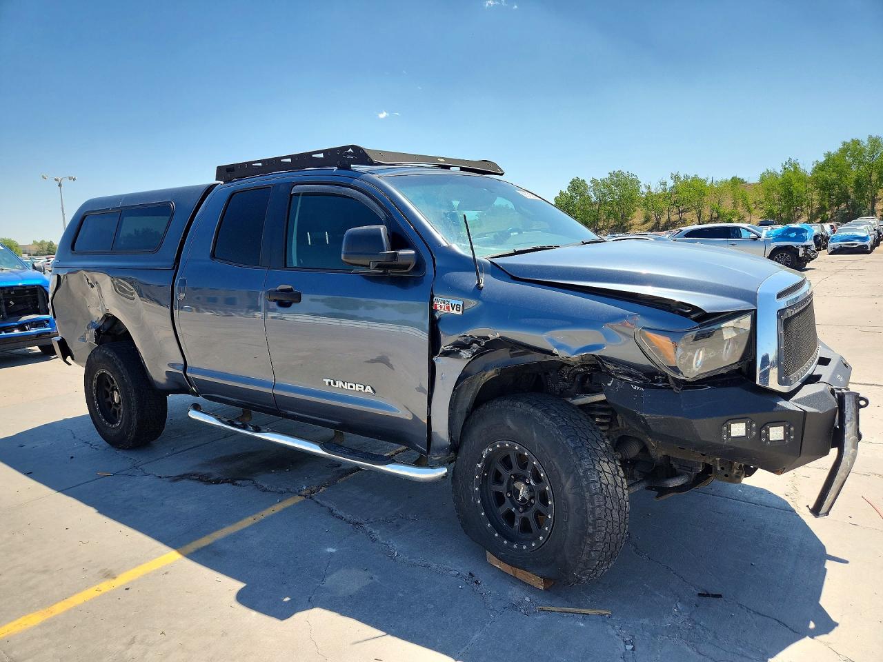 2010 Toyota Tundra Double Cab Sr5 Gray vin: 5TFUY5F11AX102360