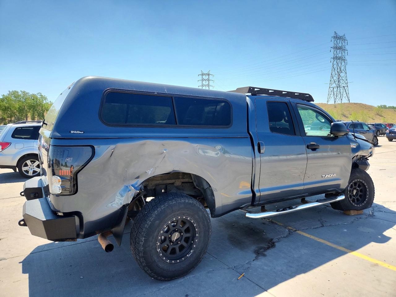2010 Toyota Tundra Double Cab Sr5 Gray vin: 5TFUY5F11AX102360