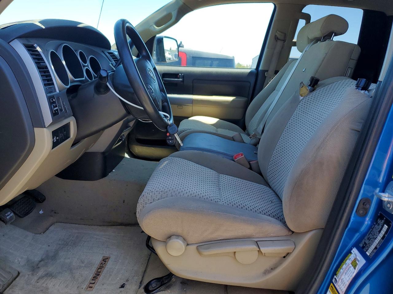2010 Toyota Tundra Double Cab Sr5 Blue vin: 5TFUY5F11AX145760