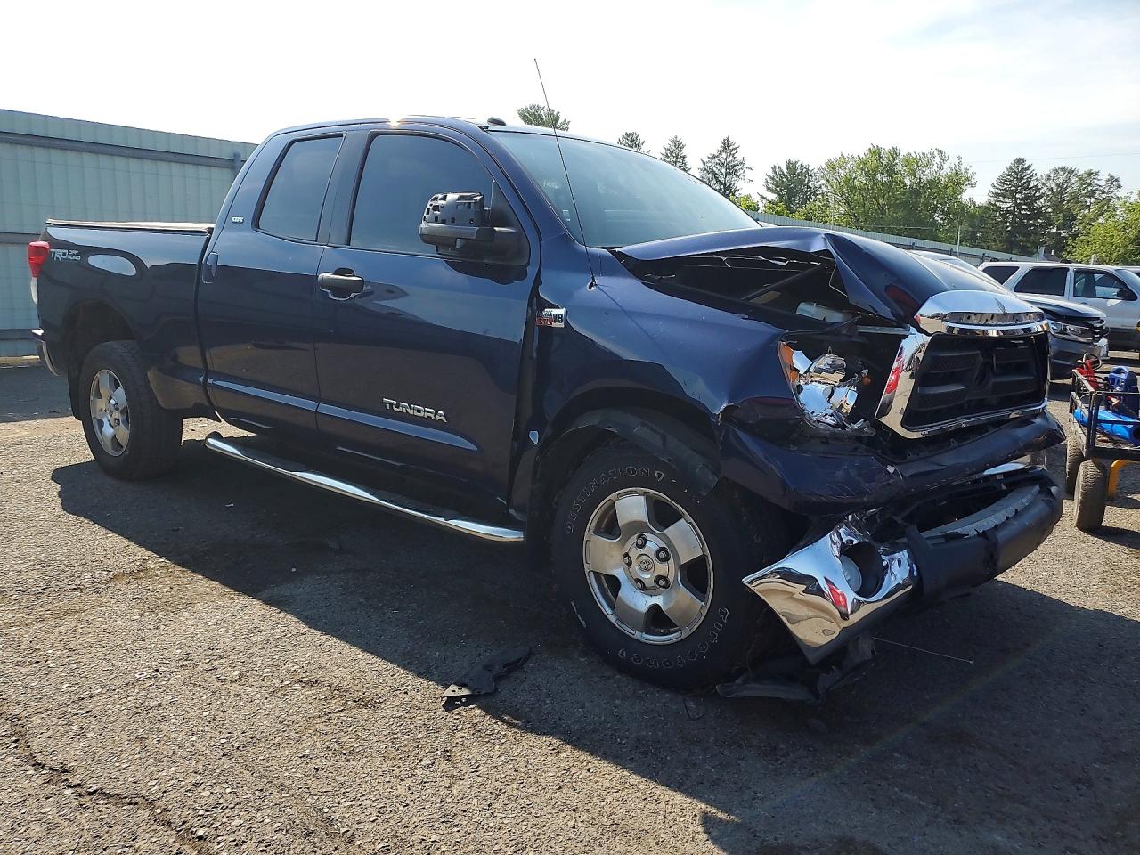 2012 Toyota Tundra Double Cab Sr5 Blue vin: 5TFUY5F11CX229354