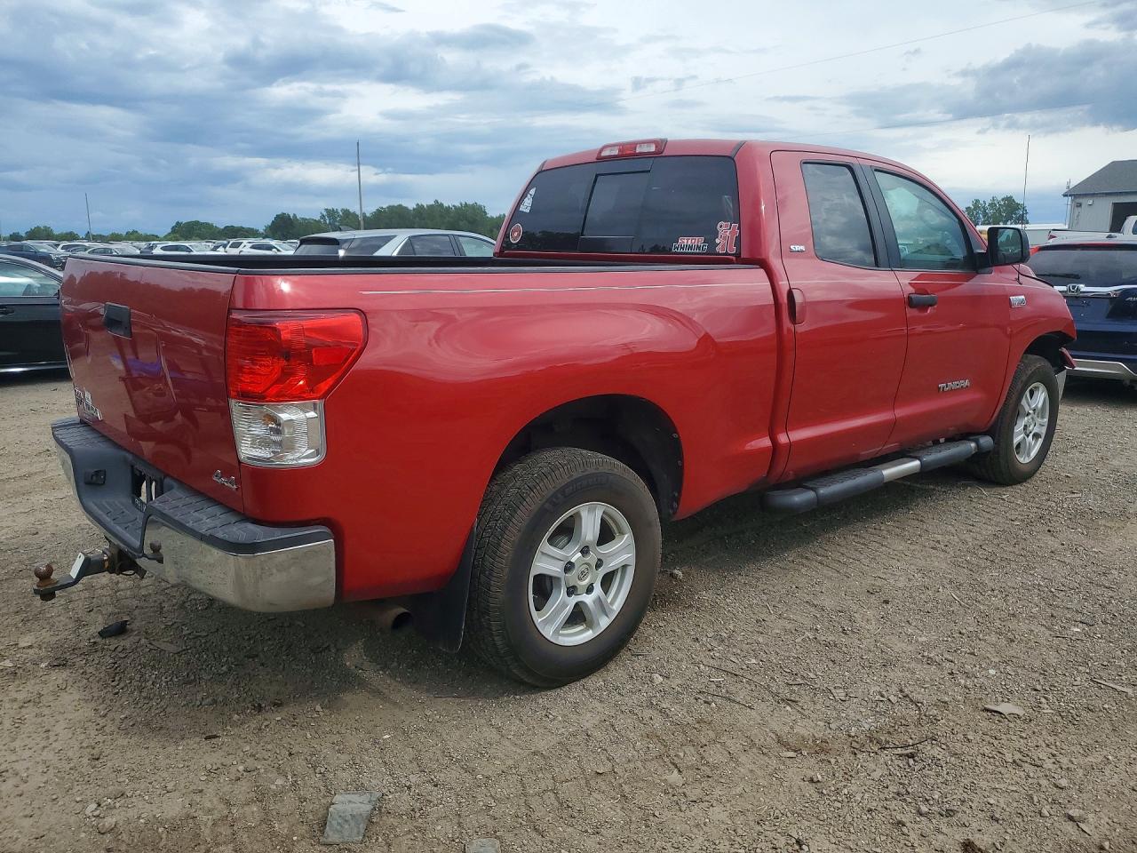 2012 Toyota Tundra Double Cab Sr5 Red vin: 5TFUY5F11CX239575