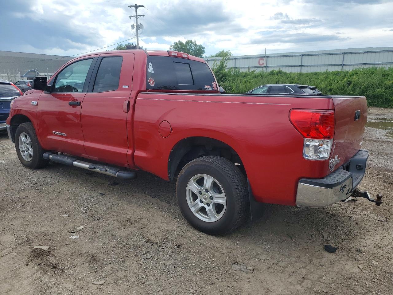 2012 Toyota Tundra Double Cab Sr5 Red vin: 5TFUY5F11CX239575