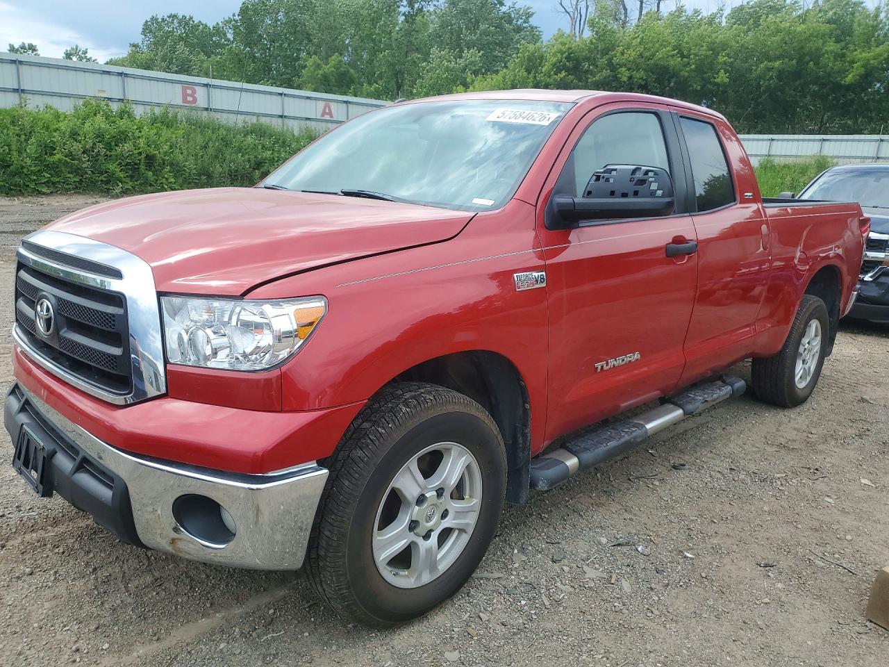2012 Toyota Tundra Double Cab Sr5 Red vin: 5TFUY5F11CX239575