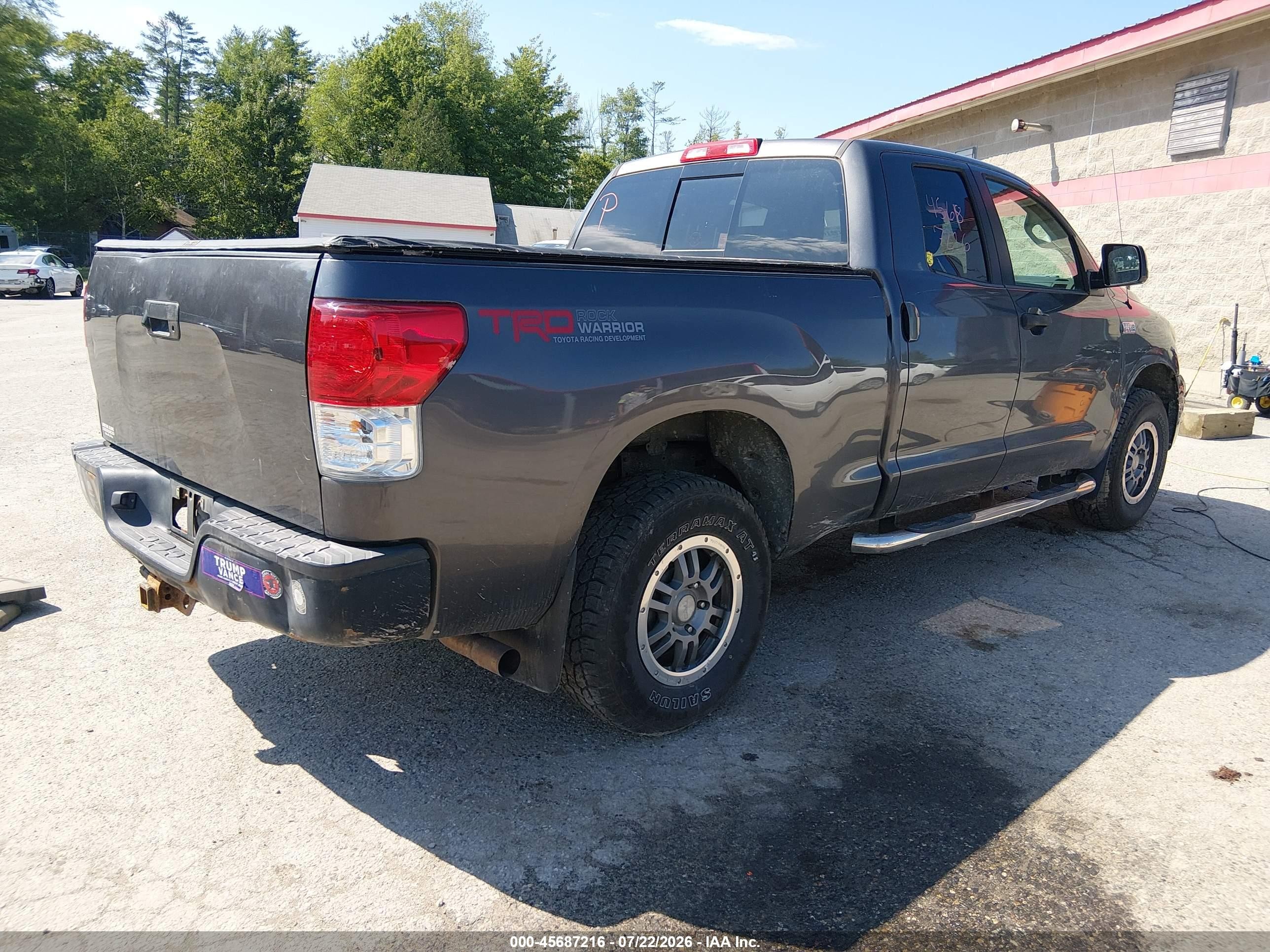 2012 Toyota Tundra Grade 5.7l V8 Gray vin: 5TFUY5F11CX246350