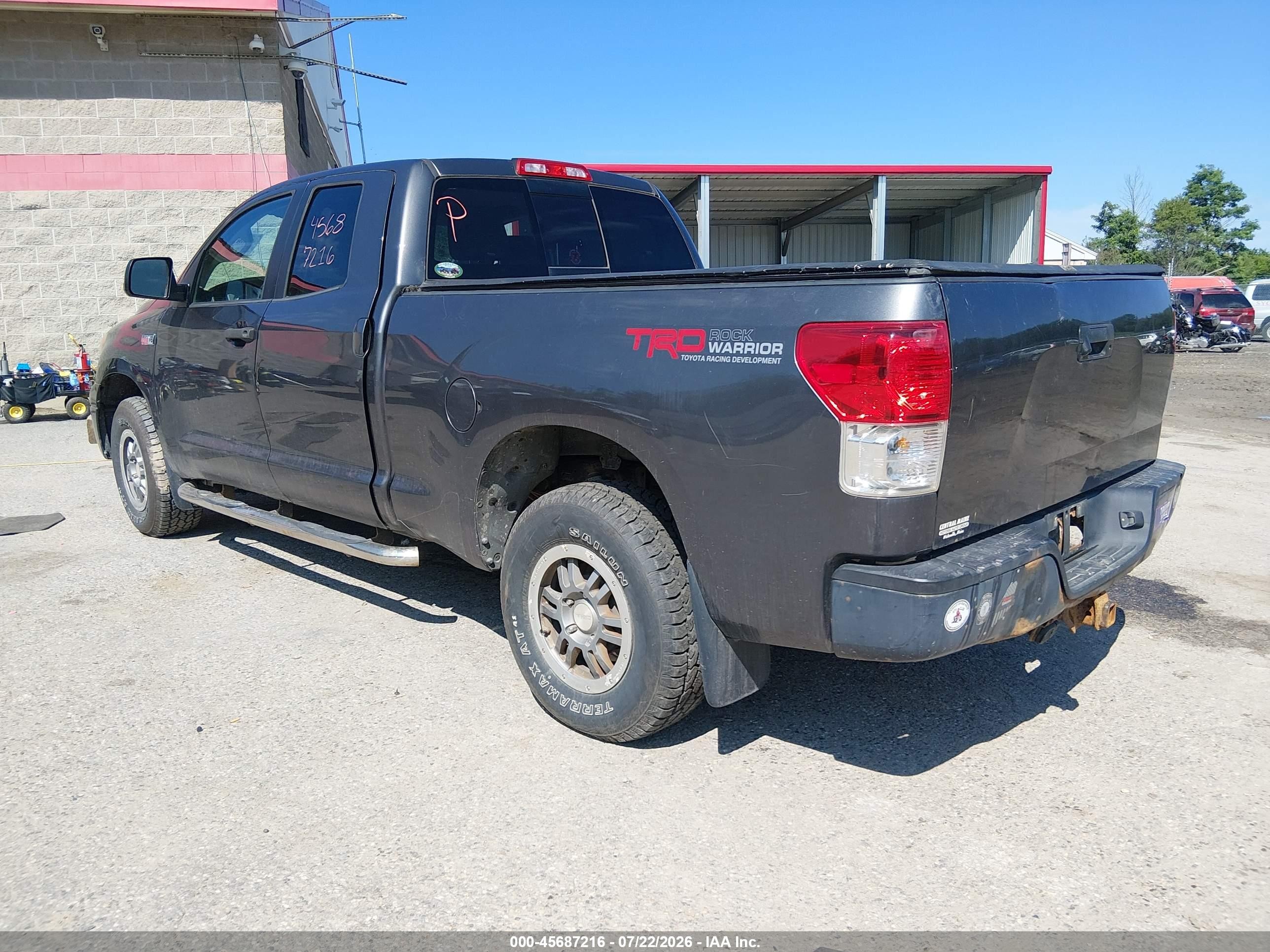 2012 Toyota Tundra Grade 5.7l V8 Gray vin: 5TFUY5F11CX246350