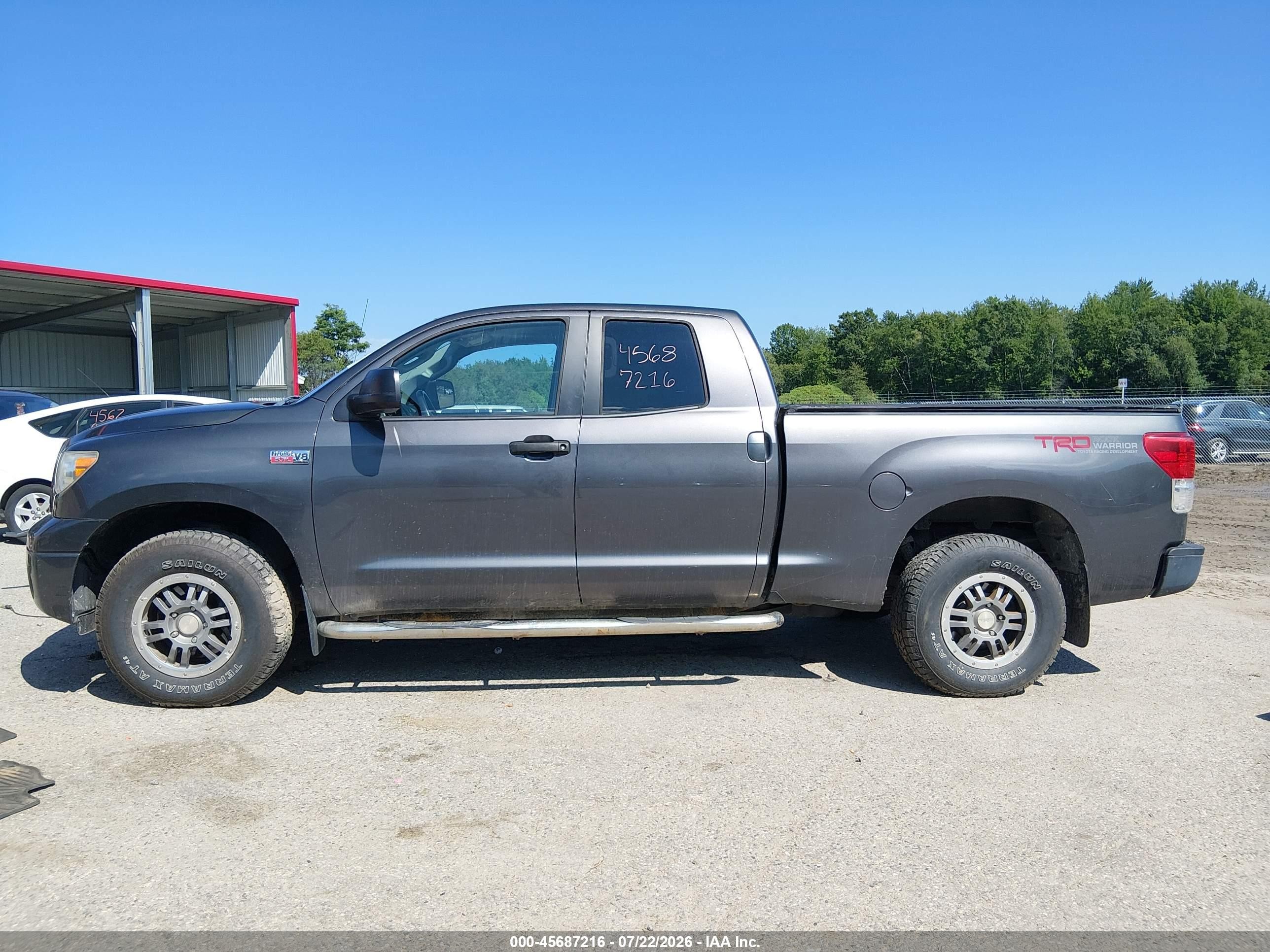 2012 Toyota Tundra Grade 5.7l V8 Gray vin: 5TFUY5F11CX246350