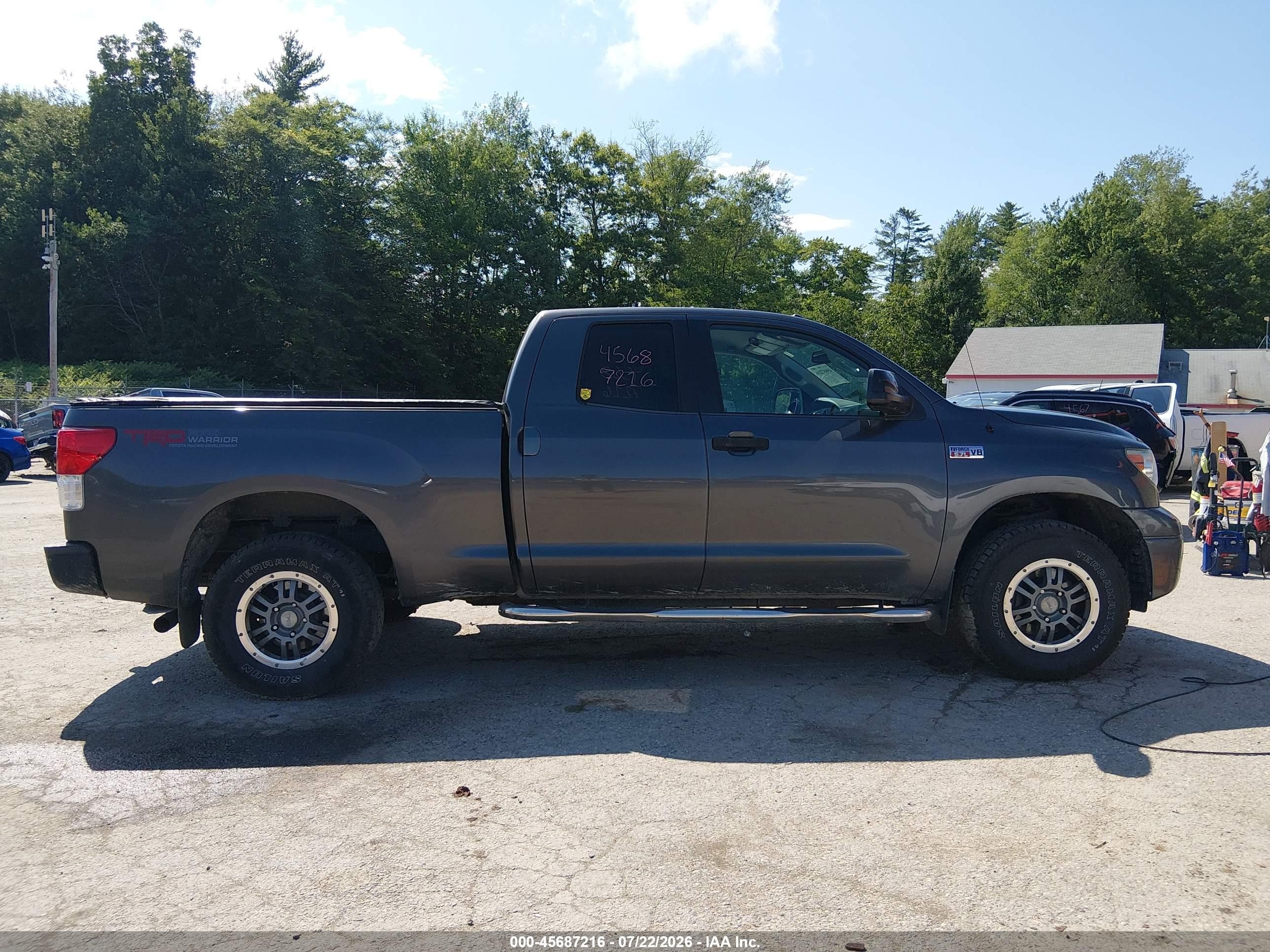 2012 Toyota Tundra Grade 5.7l V8 Gray vin: 5TFUY5F11CX246350