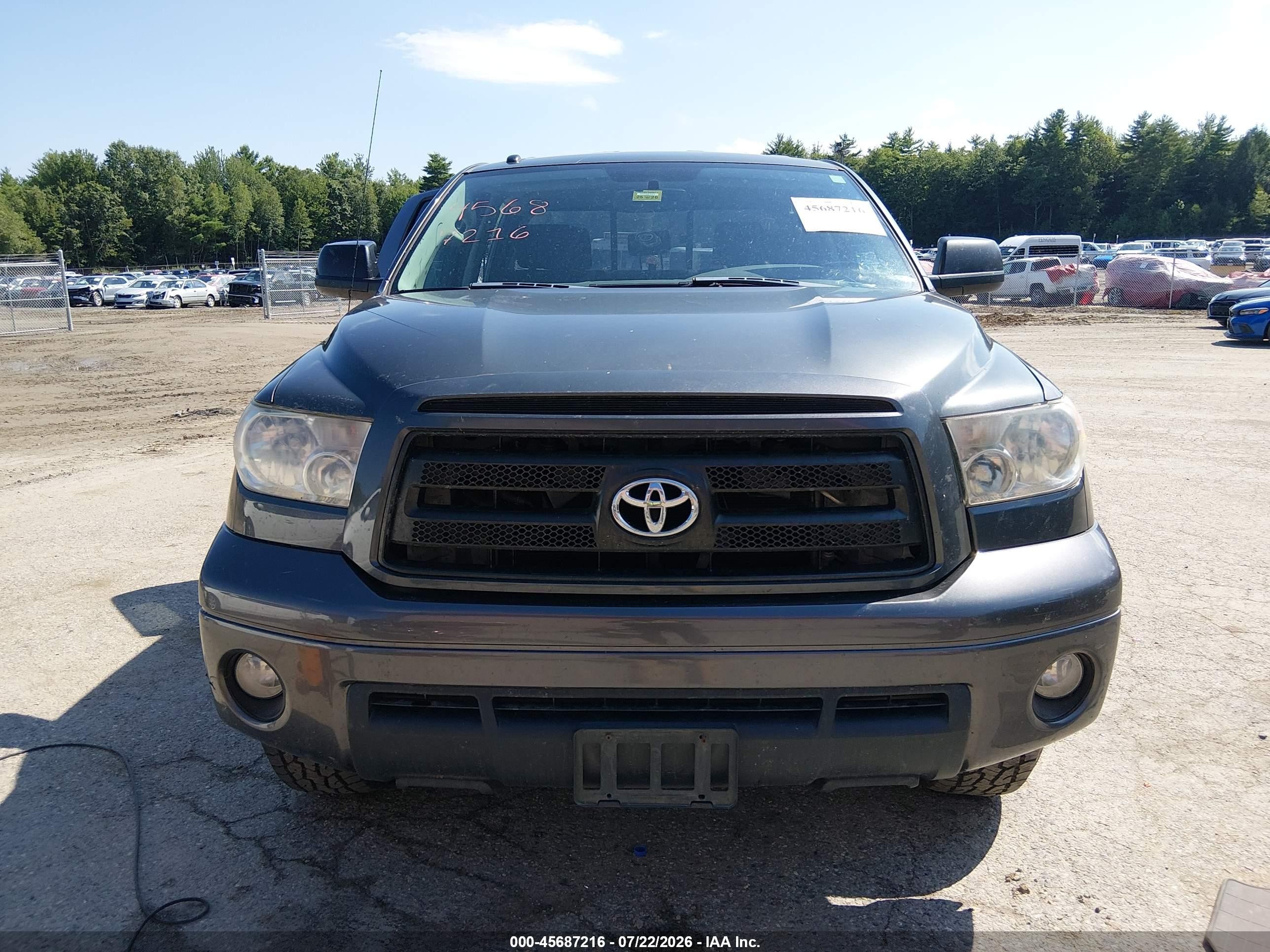 2012 Toyota Tundra Grade 5.7l V8 Gray vin: 5TFUY5F11CX246350