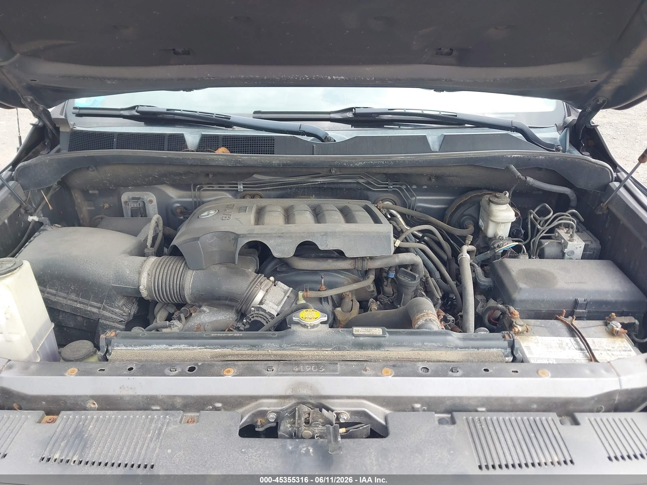 2014 Toyota Tundra Sr5 5.7l V8 Gray vin: 5TFUY5F11EX357337