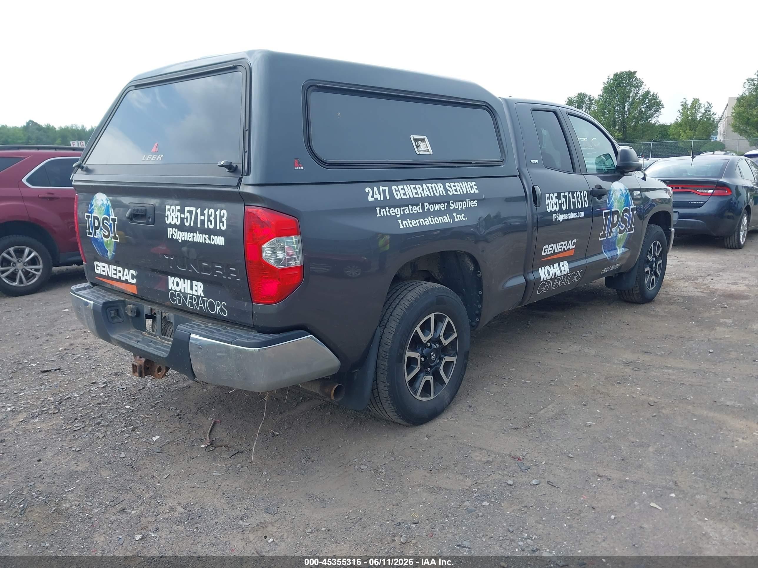 2014 Toyota Tundra Sr5 5.7l V8 Gray vin: 5TFUY5F11EX357337