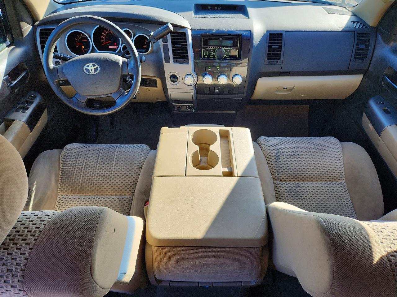 2010 Toyota Tundra Double Cab Sr5 Brown vin: 5TFUY5F12AX141149