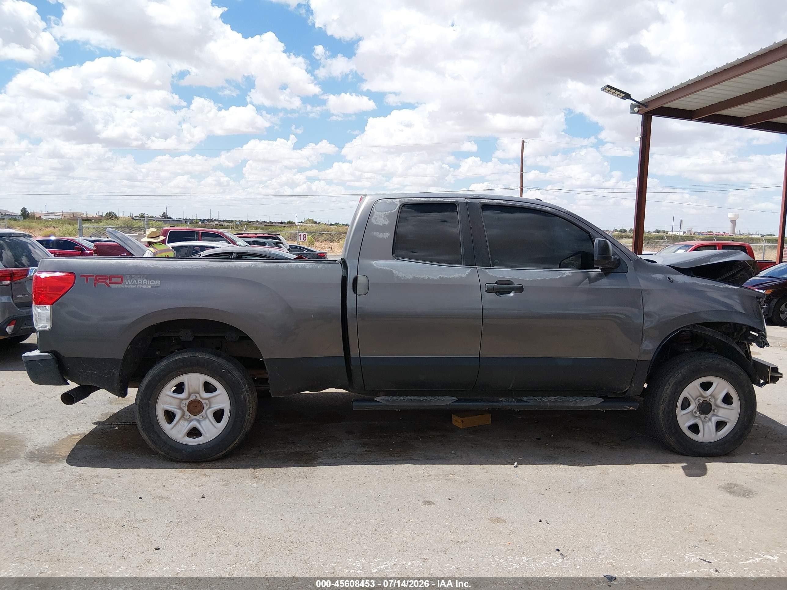 2012 Toyota Tundra Grade 5.7l V8 Gray vin: 5TFUY5F12CX270544