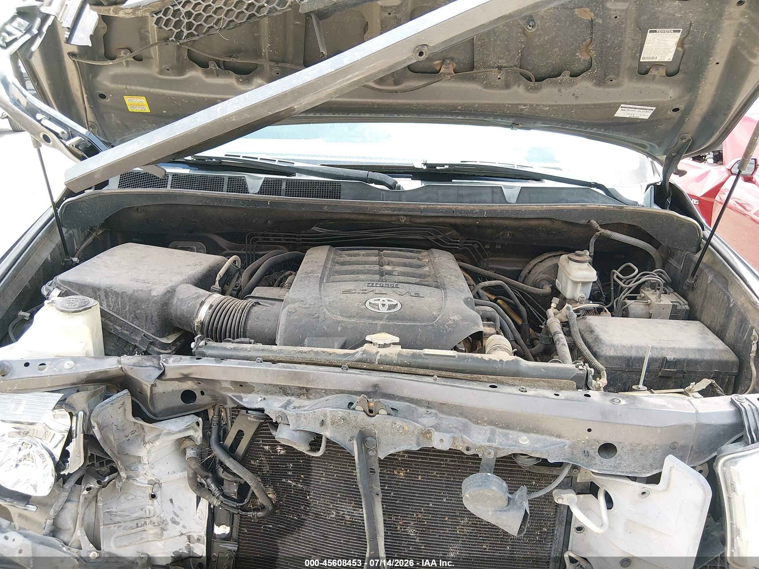 2012 Toyota Tundra Grade 5.7l V8 Gray vin: 5TFUY5F12CX270544