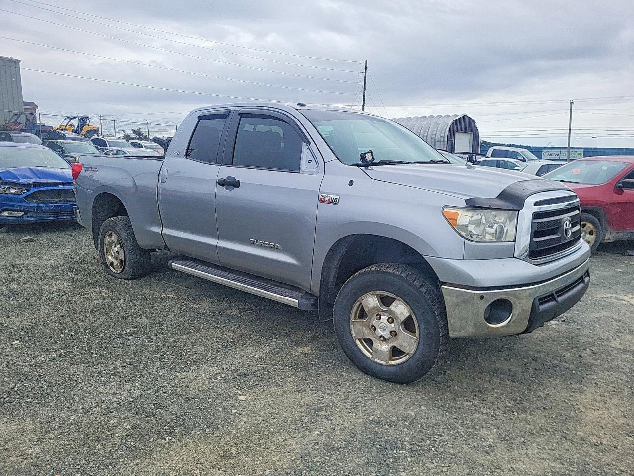 2013 Toyota Tundra Double Cab Sr5 Silver vin: 5TFUY5F12DX273557
