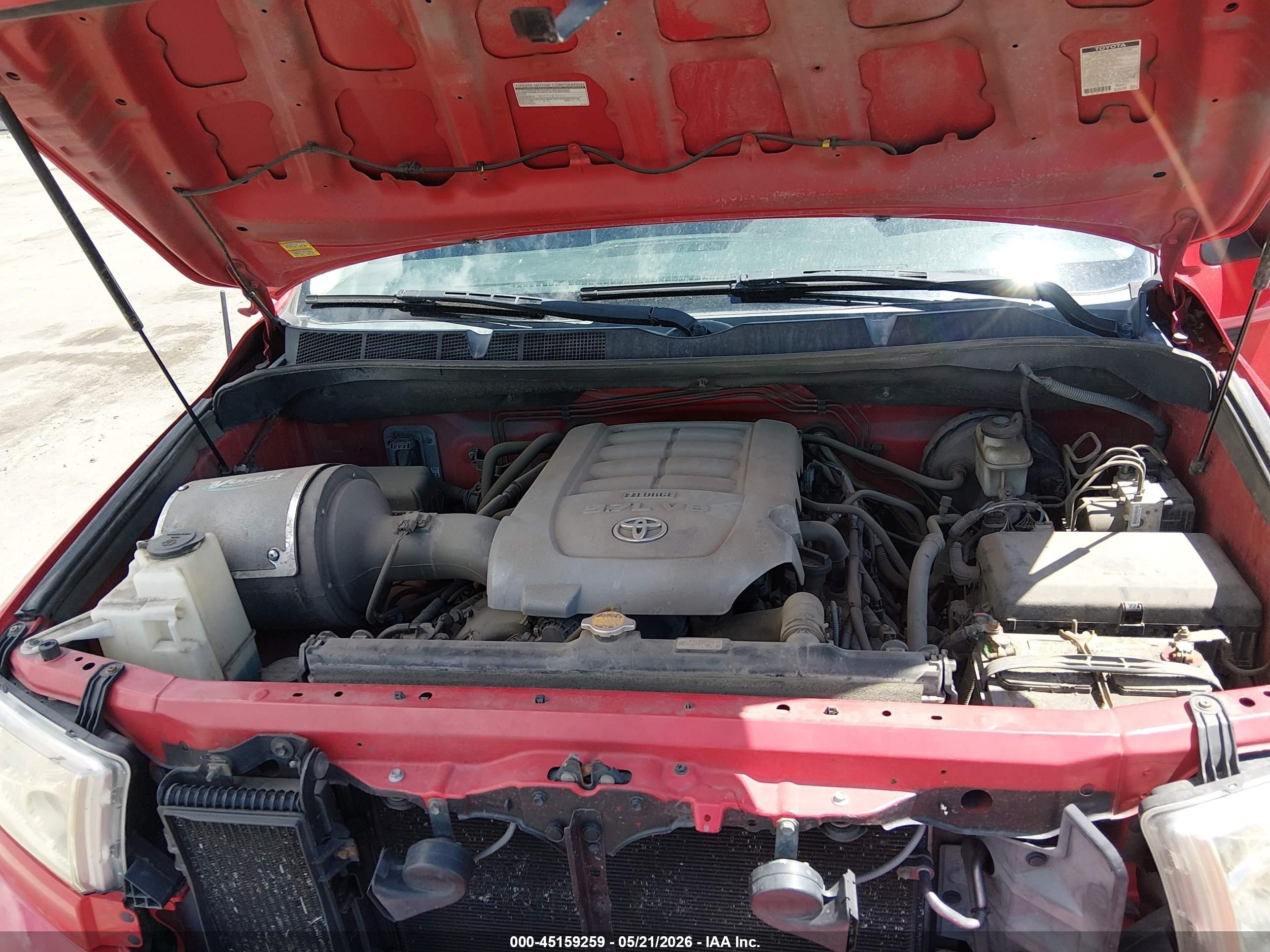 2010 Toyota Tundra Grade 5.7l V8 Красный vin: 5TFUY5F13AX117328