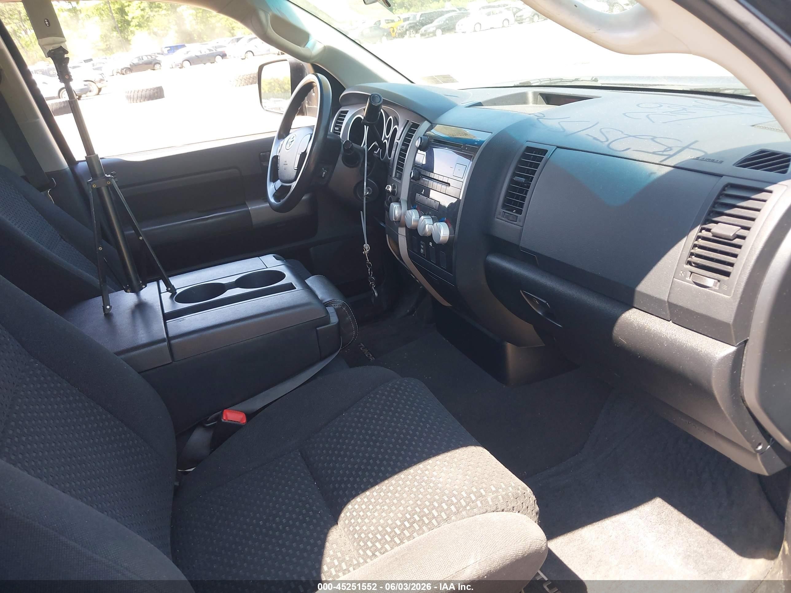 2012 Toyota Tundra Grade 5.7l V8 Black vin: 5TFUY5F13CX247256