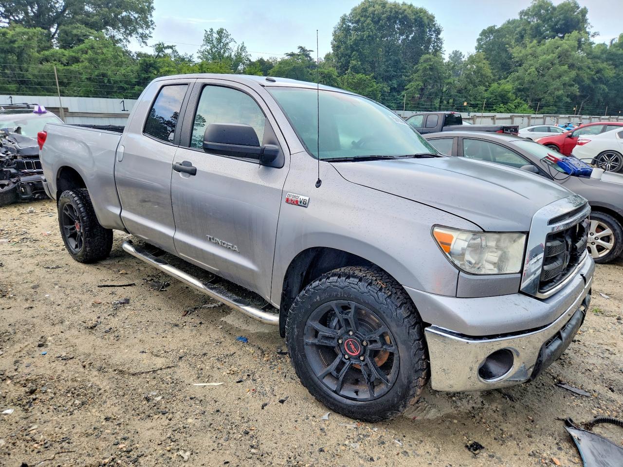 2013 Toyota Tundra Double Cab Sr5 Silver vin: 5TFUY5F13DX295809