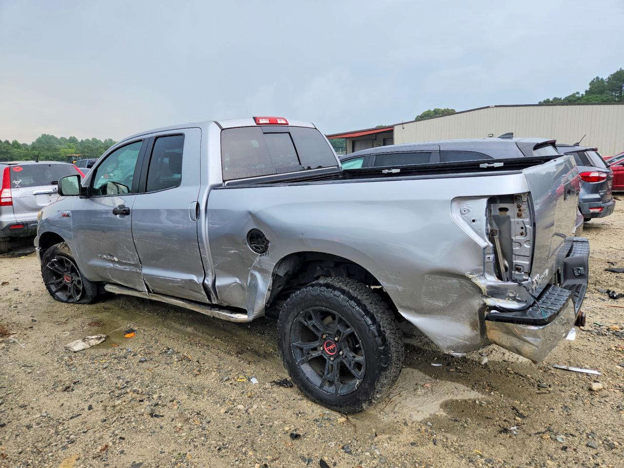 2013 Toyota Tundra Double Cab Sr5 Silver vin: 5TFUY5F13DX295809