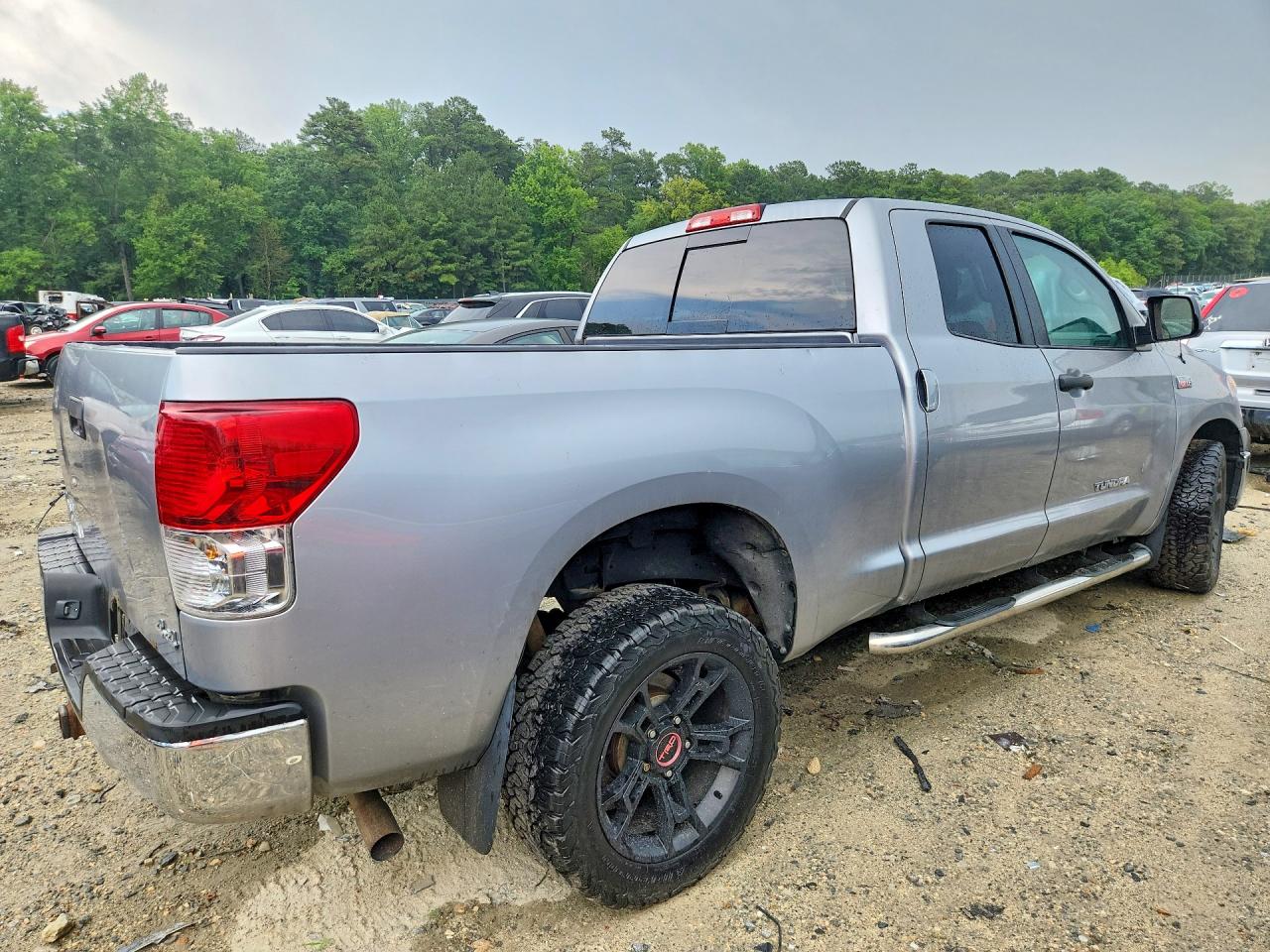 2013 Toyota Tundra Double Cab Sr5 Silver vin: 5TFUY5F13DX295809