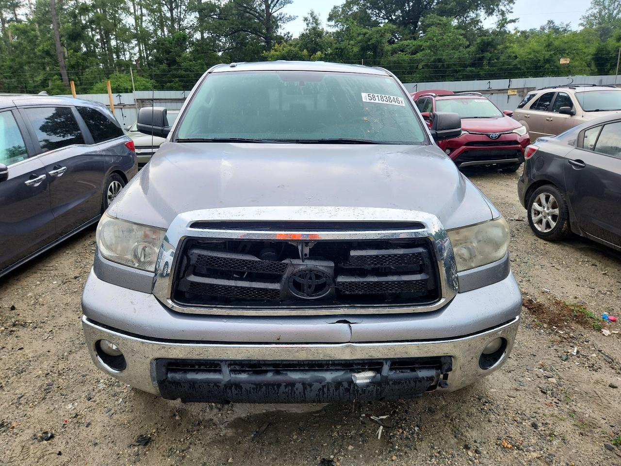2013 Toyota Tundra Double Cab Sr5 Silver vin: 5TFUY5F13DX295809